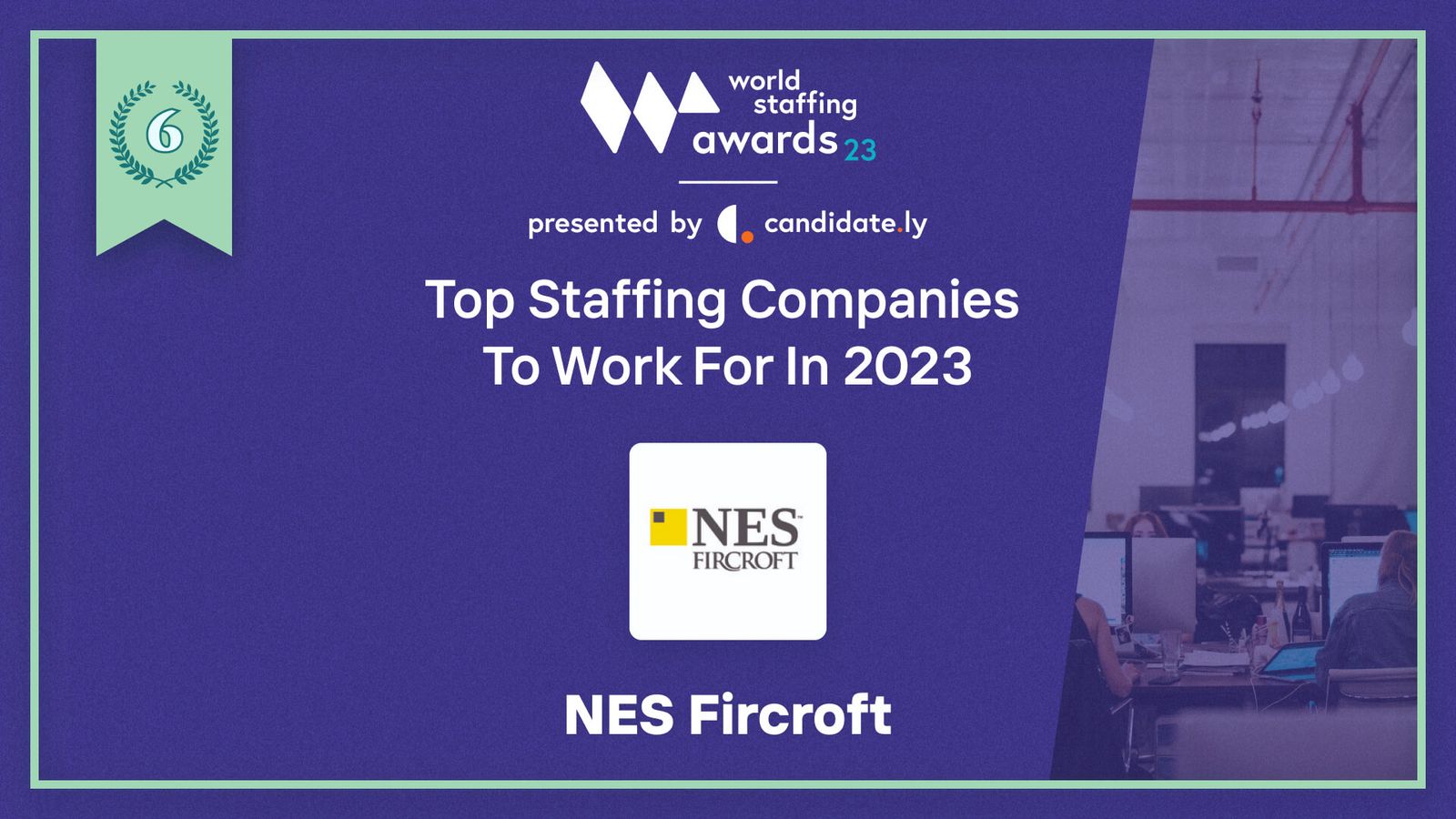 NES Fircroft Top Company to work for in 2023 World Staffing Award